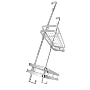 Carrello <span class=keywords><strong>doccia</strong></span> sospeso a 2 livelli in acciaio inossidabile nero argento sopra la <span class=keywords><strong>porta</strong></span> della <span class=keywords><strong>doccia</strong></span> mensola del bagno organizzatore <span class=keywords><strong>doccia</strong></span> per <span class=keywords><strong>Shampoo</strong></span> - Product Image 6