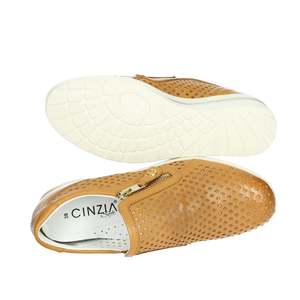 Sandalias de cuña de cuero sin cordones para mujer Cinzia Soft, talla 36 37 38 39 40 - Product Image 6