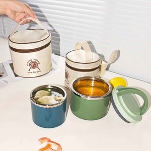 630Ml 1000Ml Rice Delivery Student Breakfast <b>Cup</b> Japanese Soup Bowl Office Canteen Use Stainless Steel Insulated Lunch Box - Product Image 4