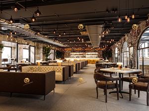 Ideas de Diseño de Interiores para Restaurantes Industriales, Conjuntos de Muebles de Hotel de Lujo Personalizados, Solución Integral para Salones de <span class=keywords><strong>Restaurante</strong></span> - Product Image 2