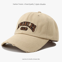 Topi Baseball 6 Panel Bordir Gaya Korea, Katun Murni, Bagian Atas Lembut, Dapat Disesuaikan, Unisex, Olahraga Luar Ruangan, Kasual, Trendi, Empat Warna