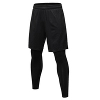 Leggings de sport pour hommes grande taille avec logo personnalisé, pantalons de yoga, shorts de course avec extensibilité quadridirectionnelle, taille élastique imperméable