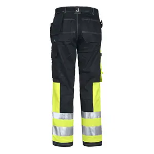 High Quality Reflective Tape Multi-pocket High Vis Lightweight Cargo Pocket Work Pants For Men