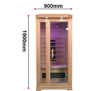 ساونا منزلية فاخرة Smartmak ساونا خشبية داخلية بالأشعة تحت الحمراء - Product Image 3
