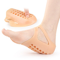 Inserts pour augmenter la taille, chaussettes demi-talon, protecteur de talon, respirant, adapté aux hommes et aux femmes