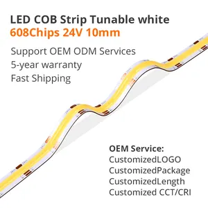 Low Price Flexible White COB LED Strip Light 4000K 6000K Car Interior LED Light Strip With Remote Control Night Light For Kids