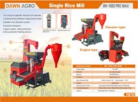 Moulin à riz électrique entièrement automatique DAWN AGRO de 7,5 kW avec capacité de 500-600 kg et polisseuse à riz pour l'agriculture