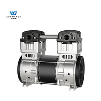 142L 1500W utilisation de laboratoire dentaire 8bar tête de pompe haute pression Double tête compresseur d'air sans huile