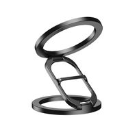 Support magnétique pour téléphone compatible avec support anneau de doigt pour la gym, poignée magnétique doublement réglable pour téléphone portable, accessoires pour téléphone mobile