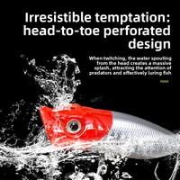 Leurre de surface The Brave, leurre dur ABS Wave Crawler, imprimé phosphorescent, pour la pêche au Black Bass, 7cm 115g