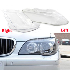 Pour <span class=keywords><strong>BMW</strong></span> Série 7 E66 E65 730i 750i 760i 2005-2008 Couverture De Phare Avant De Voiture Auto Phare Abat-Jour Lampcover Verre Lentille Shell - Product Image 1