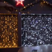 Guirlande lumineuse LED en forme d'étoile de Noël, éclairage de fond de scène étoilé, lumières de ciel, étanches, pour extérieur