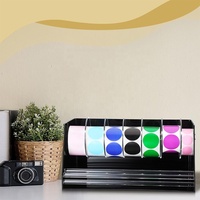 Distributeur d'étiquettes réglable en acrylique, support de rouleau d'autocollants, organisateur multi-usages pour l'école
