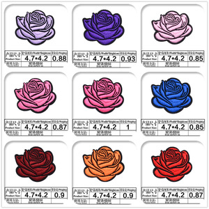 All'ingrosso 20 colori fiori di ferro su toppa ricamata da donna per ragazze colorate piccole toppe di fiori per cappello - Product Image 6