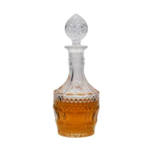 亚马逊顶级卖家2021古董威士忌玻璃套装优雅威士忌酒瓶，带华丽塞