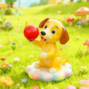 Escultura de Resina de Cachorro de Moda, Personalizable en Color/Tamaño/Logotipo, Decoración <span class=keywords><strong>para</strong></span> Exteriores <span class=keywords><strong>para</strong></span> <span class=keywords><strong>Parques</strong></span> Infantiles - Product Image 3