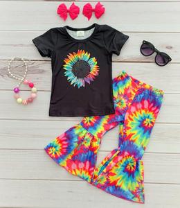 Conjuntos de Ropa para Niños RTS, Conjuntos de Ropa para Bebés, Lindos Conjuntos de Boutique para Niñas Pequeñas, Ropa de 2 Piezas con Pantalones de Campana, Venta al por Mayor - Product Image 5