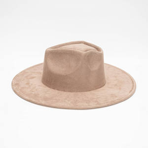 Chapeau Fedora en daim à large bord tendance pour hommes et femmes, couleur unie, pour adultes, fêtes, pêche, activités de plein air - Product Image 2
