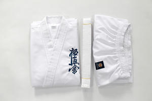 Kyokushin pakaian olahraga Karate 100% katun untuk latihan seni bela diri Kyoku Shin Kai dengan Logo Kyokushin untuk Taekwondo - Product Image 6