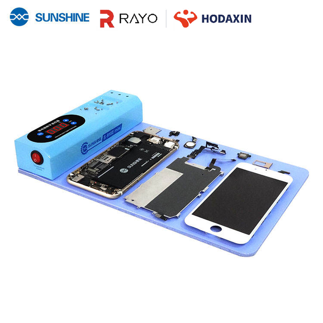 S-918E-MINI LCD Screen Separator Fast Uniform Heating Multi-angle Thermal Conduction Flexible Pad for 11-inch Device Disassembly