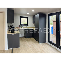 Maison préfabriquée PrefabX House Flip ClassicB, design moderne noir de luxe, maison de haute qualité, 2 chambres, écologique, ignifuge, bâtiment de bureaux