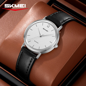 นาฬิกาข้อมือ SKMEI 2568 รุ่น Unisex ดีไซน์หรูหรา เรียบง่าย สายหนัง หน้าปัดควอตซ์ พร้อมเข็มบอกเวลา ขนาดสาย 16 มม. ตัวเรือนโลหะผสมสังกะสี - Product Image 6