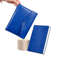 Carnet A5 en cuir PU souple recyclé avec élastique et reliure à anneaux, style imprimé
