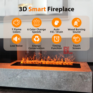 <span class=keywords><strong>Chimenea</strong></span> <span class=keywords><strong>Eléctrica</strong></span> Decorativa 220V con Vapor de Agua Efecto Llama de Fuego 3D LED <span class=keywords><strong>Opti</strong></span>-<span class=keywords><strong>Myst</strong></span> - Product Image 2