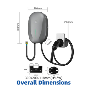Estación de Carga Inteligente para Vehículos Eléctricos Accio, 7kW 11kW 22kW, <span class=keywords><strong>Wallbox</strong></span> Tipo 1 Tipo 2 GBT, Control por Aplicación RFID, <span class=keywords><strong>Precio</strong></span> al por Mayor para Hogar y Garaje - Product Image 2
