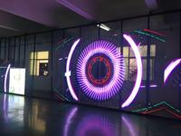 Écran de film transparent Jode P10 pliable et portable Écran LED transparent et flexible haute luminosité et longue durée de vie