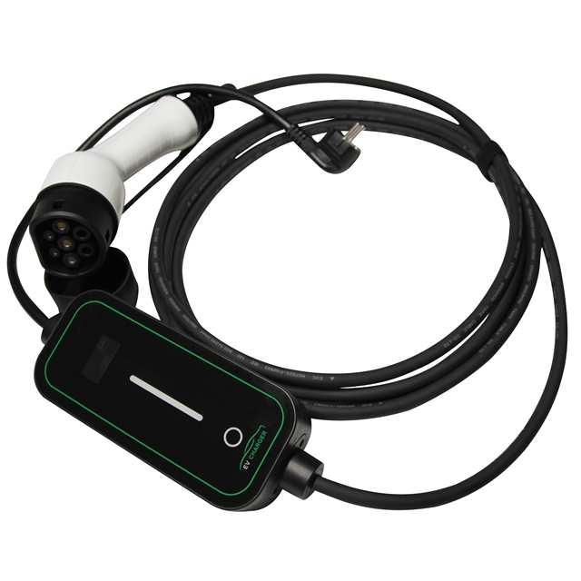 Portable Plug 3.5kw Single Phase Type2 Electric EV Charger with Cable for Home Car