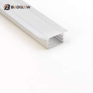 Bán buôn 15*09 tùy chỉnh không có rãnh dẫn nhôm hồ sơ cho trở lại dẫn dải ánh sáng với nhôm hồ sơ rõ ràng sữa khuếch tán - Product Image 4