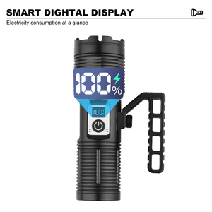 Công suất cao LED Đèn pin 30 Wát trắng Laser LED + COB Torch USB có thể sạc lại zoom đèn lồng được xây dựng trong 8000mAh Torch ánh sáng - Product Image 3