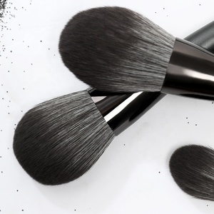 Lot de 12 pinceaux à maquillage de couleur noire, pour visage, synthétique, doux, couche de base naturelle, haut de gamme, personnalisé, 10 à <span class=keywords><strong>2022</strong></span> pièces - Product Image 3