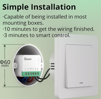 AIsmartlink SONOFF MINIR4M Matter Smart Switch, Modul Universal untuk Otomatisasi Rumah Pintar