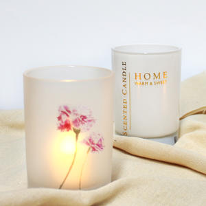 LANGXU WHITE Porte-bougie en verre noir mat, pot vide mat pour un style moderne et cool, comme organisateur <span class=keywords><strong>de</strong></span> coiffeuse, support pour brosse à raser - Product Image 1