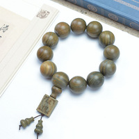 Bracelets en bois de santal vintage en gros, perles Mala, chapelet bouddhiste, prière, yoga, méditation, bracelet porte-bonheur pour hommes et femmes