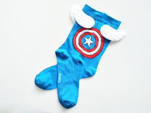 Haute Qualité Chaussette Enfant Coton Doux Jeune <span class=keywords><strong>Garçon</strong></span> Tube <span class=keywords><strong>Chaussettes</strong></span>, Ailes Surhommes <span class=keywords><strong>Chaussettes</strong></span> - Product Image 3