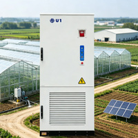 Armoire onduleur solaire tout-en-un LiFePO4 haute capacité 125 kW 261 kWh à refroidissement liquide, protection IP55 pour l'énergie agricole