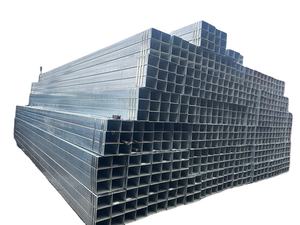 Tube carré galvanisé à <span class=keywords><strong>chaud</strong></span> de haute qualité 50x50mm, épaisseur 1,8mm, tube sectionnel creux rectangulaire en acier ERW pour la construction - Product Image 2