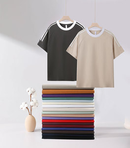 T-shirt homme noir en coton 100% surdimensionné 3XL, personnalisable en usine, impression sérigraphique, vente chaude - Product Image 6