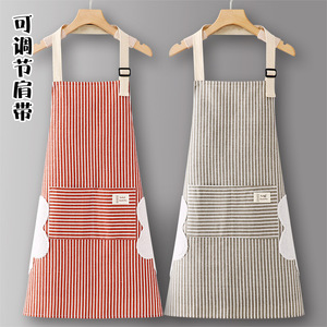 Tablier de cuisine d'été personnalisé avec logo, haute qualité, 100% coton, style célébrité internet, pour la cuisine et la maison, nouveauté 2026 - Product Image 1