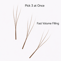 Faux cils en bande 3D marron, effet velours, à petites fleurs, denses et volumineux, pour maquillage quotidien, fêtes et scène, vente en gros