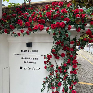 Mur de fleurs artificielles en roses, décoration de mariage, bouquet en soie, cascade de fleurs suspendues pour événements de mariage - Product Image 1