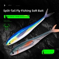 Appât Vivant Poisson Volant à Fourche Ouverte en PVC Sans Hameçons Conception Flexible Flottant 12cm 11g