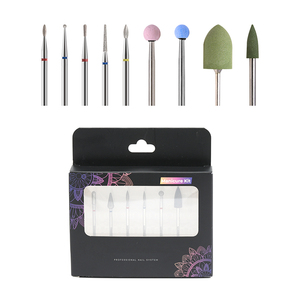 Bộ dụng cụ làm móng bán chạy, dụng cụ làm sạch da thừa, mũi khoan móng hình nón ngược kim cương, mũi khoan siêu tốc Nga, mũi khoan máy mài móng - Product Image 3