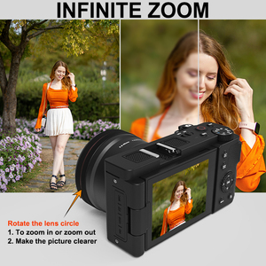 Cámara de fotografía macro Vlogging de viaje Cámara de zoom óptico 10X de 256GB con asistencia AF para fotografía de retrato - Product Image 3