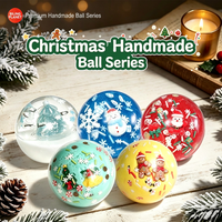 Balle Squishy Faite Main de Noël à Remontée Lente en TPR, Jouet Anti-Stress Sensoriel, Boîte Cadeau Personnalisable, Guide d'Achat Vidéo