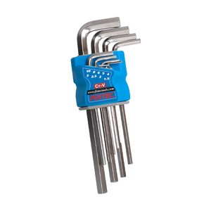 Juego de Llaves Allen Hexagonales FIXTEC de 9 Piezas con Longitud Media FHHK0019 - Product Image 2