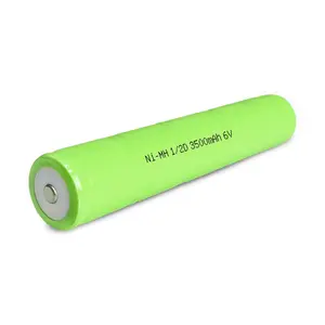 JINTION NIMH 1/2D 3500MAH 6V 볼트 충전식 배터리 1/2D 3500mah 배터리 충전 Maglite RX4019 108000817 유선형